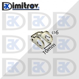 Дифтунгa Ø  6 х Ø 6 х 1 mm алуминий